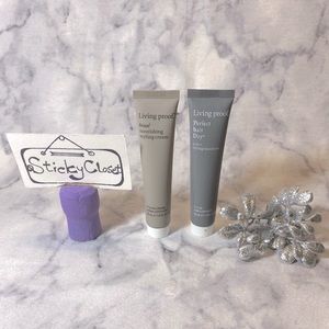 Living Proof Hair Beauty Set-Frizz Styling Cream & 5-in-1 Hair Treatment-2pc-NEW
